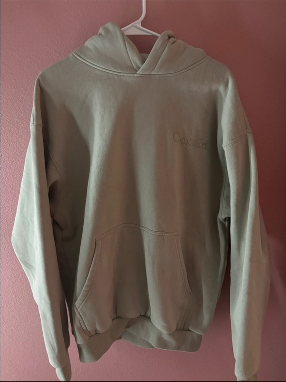 Comfrt olive gray Set hoodie & short small